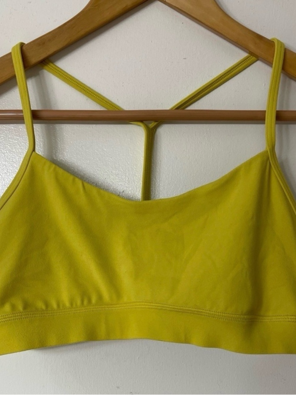 Lululemon Flow Y Longline Nulu Sports Bra Yellow Serpentine